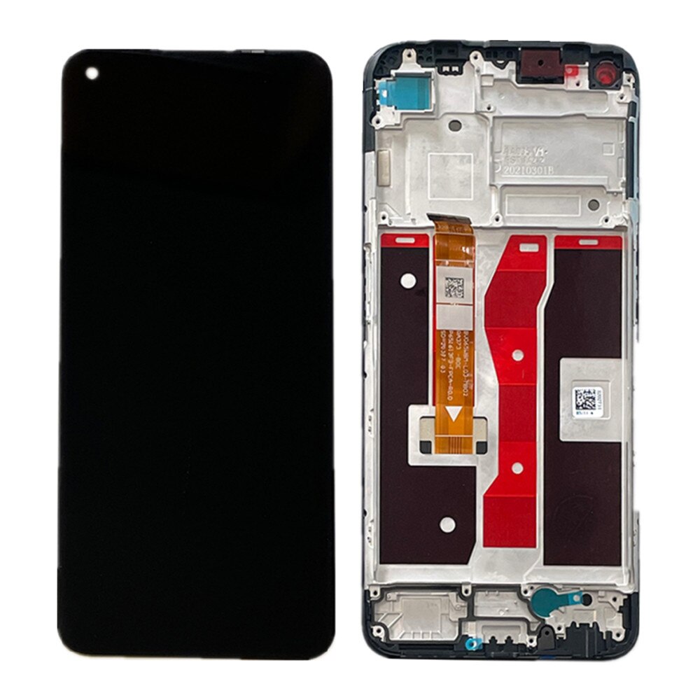Testet 6.5 &quot; for oppo  a54 5g lcd-skjerm med ramme berøringspanel digitaliseringsenhet for oppo  a54 5g cph 2195 lcd-skjermerstatning
