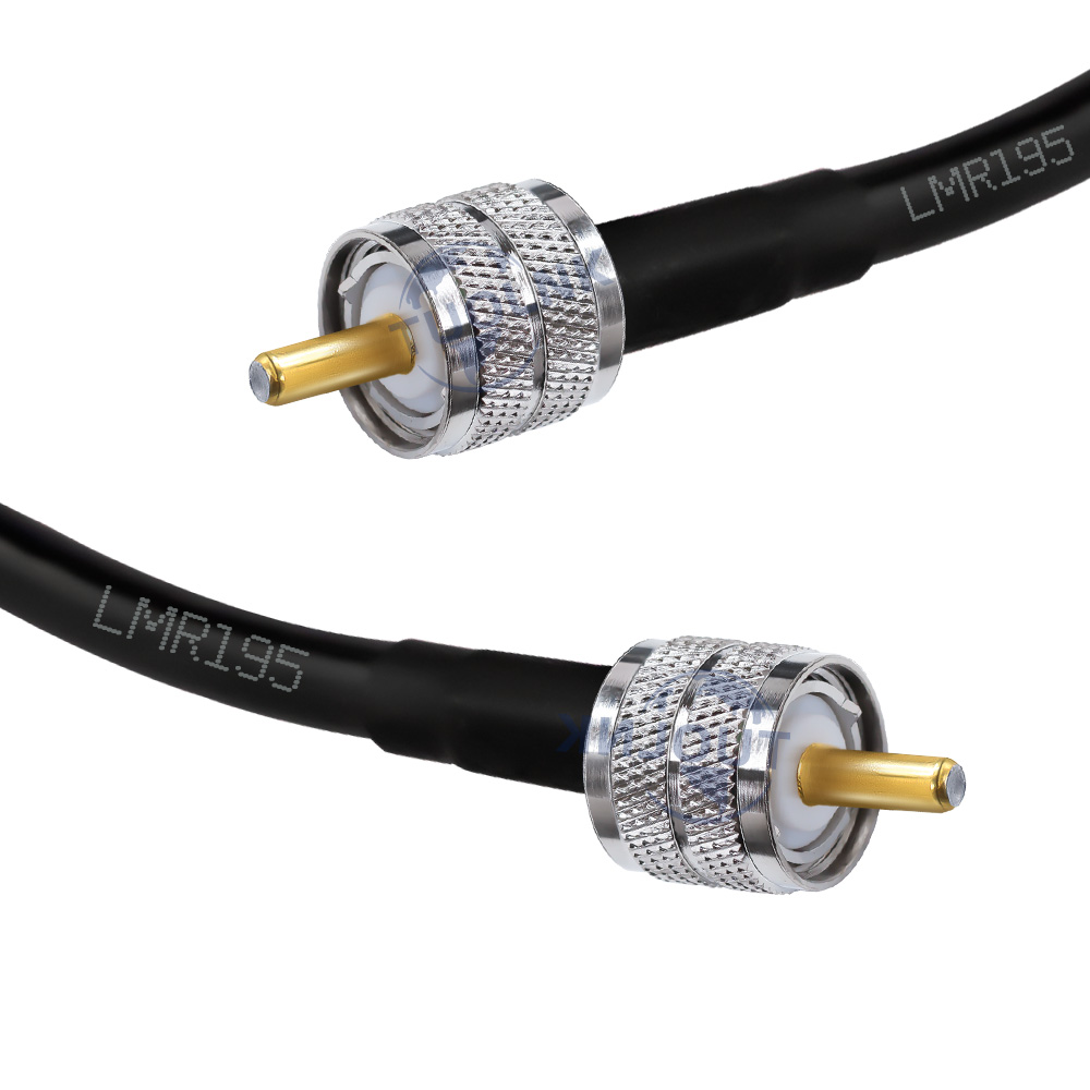 Conector macho/hembra UHF PL259 LMR195 Cable Coaxial RF 50ohm PL259 LMR195 Cable Coaxial de puente de antena