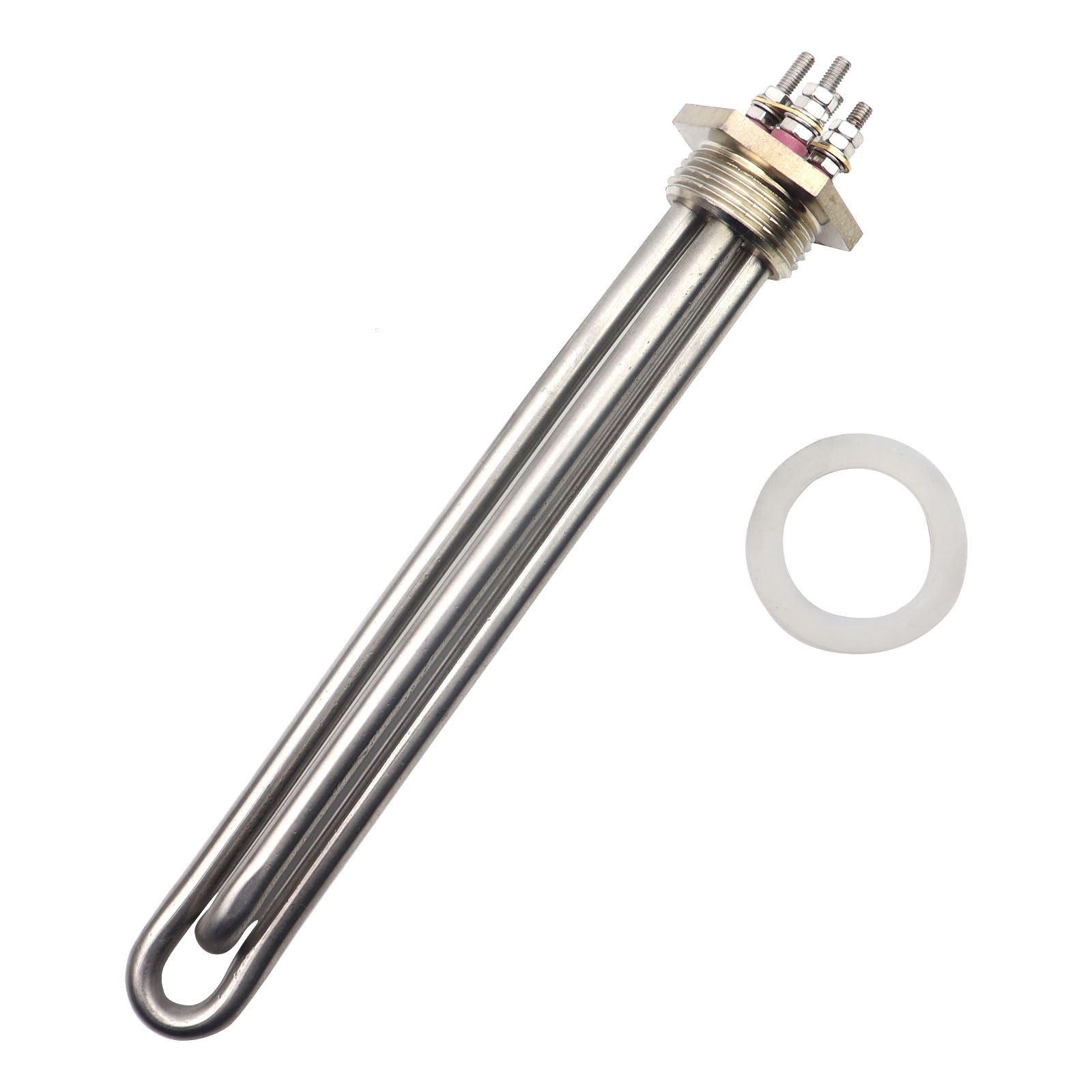 12v/24v/36v/48v/60v Elemento de aquecimento de imersão Tubular Aquecedor de água DN25 dc Elemento de aquecimento de água solar