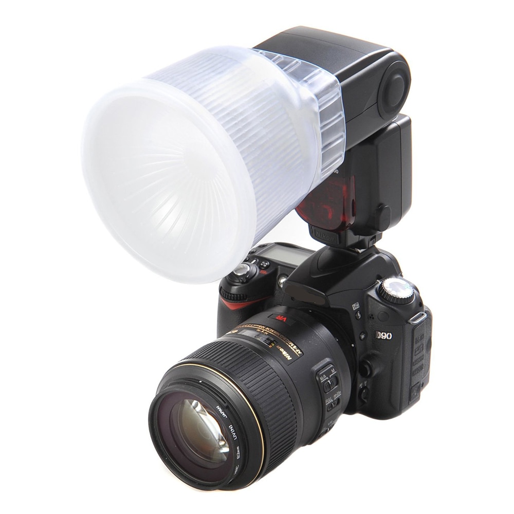 Difusor de Flash Lambency , rebote de Flash + tapa blanca y amarilla P2 para Canon 420EX 430EX SONY F36AM Sunpak 5000AF