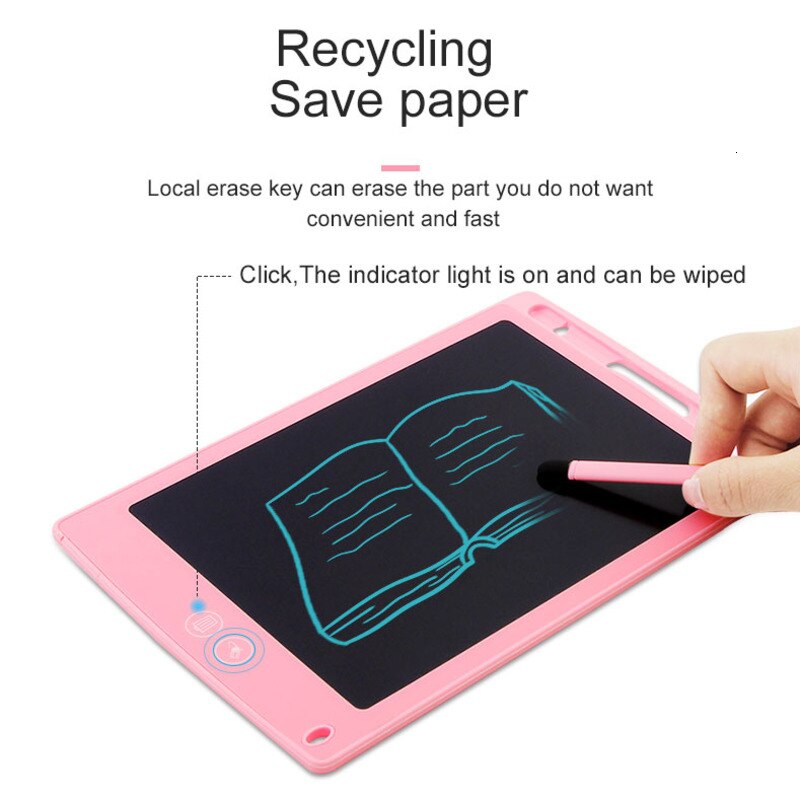 CHYI LCD Writing Tablet Digital Erasable Drawing Pad 12 Inch Partially Erasing Epaper Electronic Notepad Rough Handwriting Board