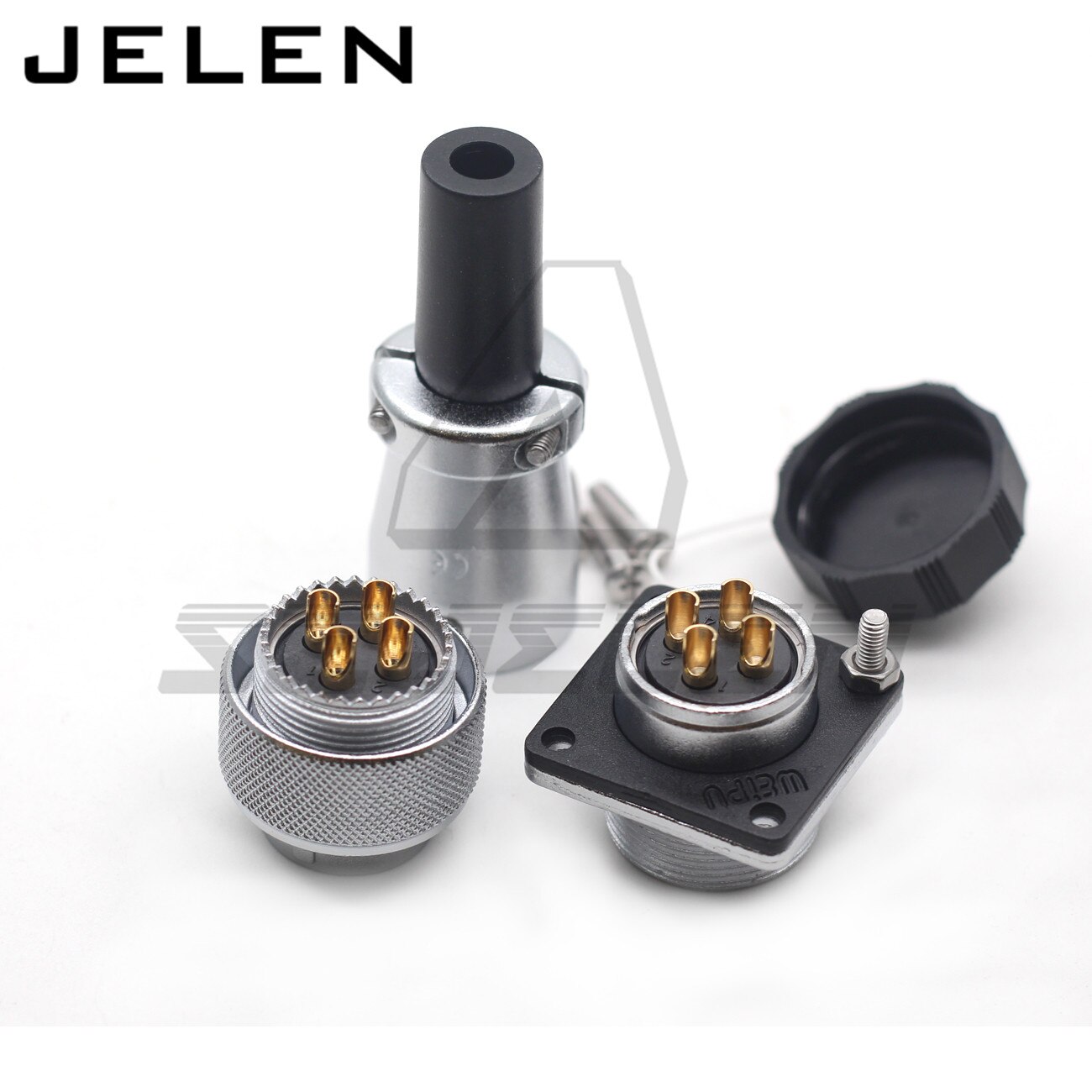 WEIPU WS20 serie 2 3 4 5 7 9 10 12 pin stecker buchse stecker Metall wasserdichten stecker, LED draht signal männlich und weibliche ip67: 4 pin