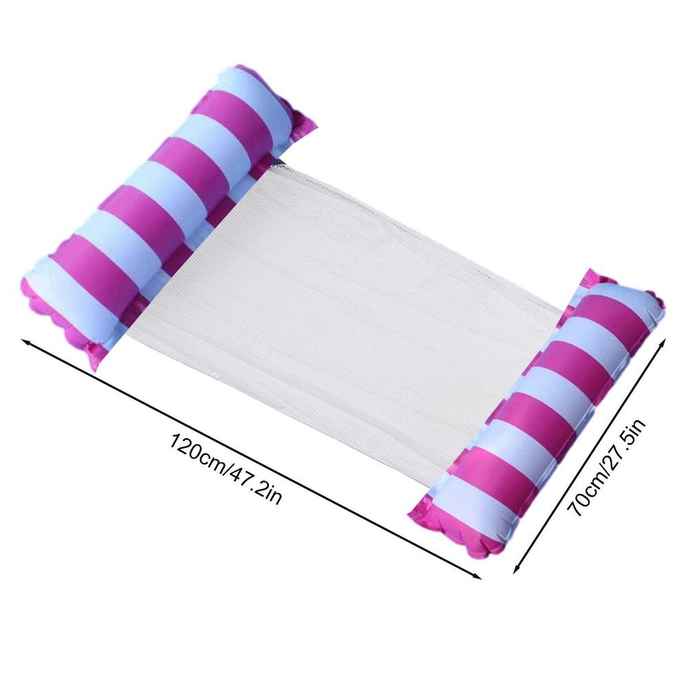 Water Hangmat Float Opblaasbare Strandstoelen Zwembad Speelgoed Opblazen Drijvende Zwembad Bed Zwemmen Matras Drijvende Hangmat: Blauw