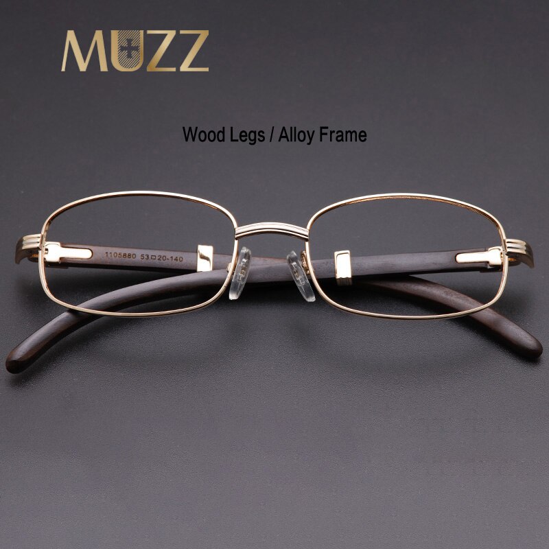 Hout En Aluminium Glazen Mannen Kleine Size Vierkante Optische Recept Brillen Frame Franse Ontwerpen Bril Vrouwen Eyewear