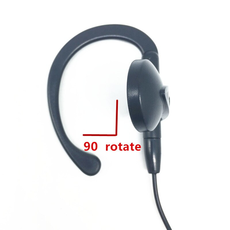 90 rotate D shape M plug 2pins headphone for motorola cp040 cp140 ep450 cp150 gp3188 gp88s dep450 dp1400 gp300 etc walkie talkie