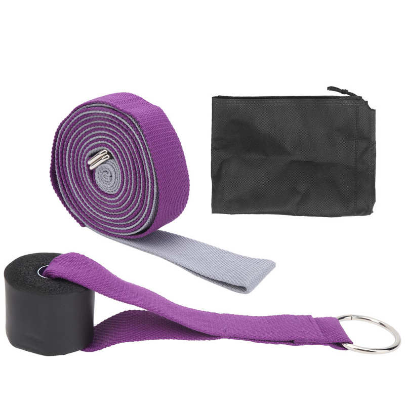 Yoga Pilates Bänder Beine dehnen Gürtel tanzen ziehen Band Ein Wort Pferd Trainer: grau Violett