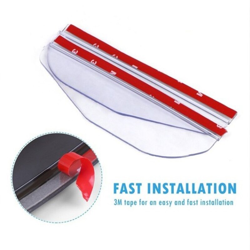 Carbon Fiber Texture Car Rearview Mirror Rain Brow Rain Cover Mirror Sunny Rain Cover Rain Board