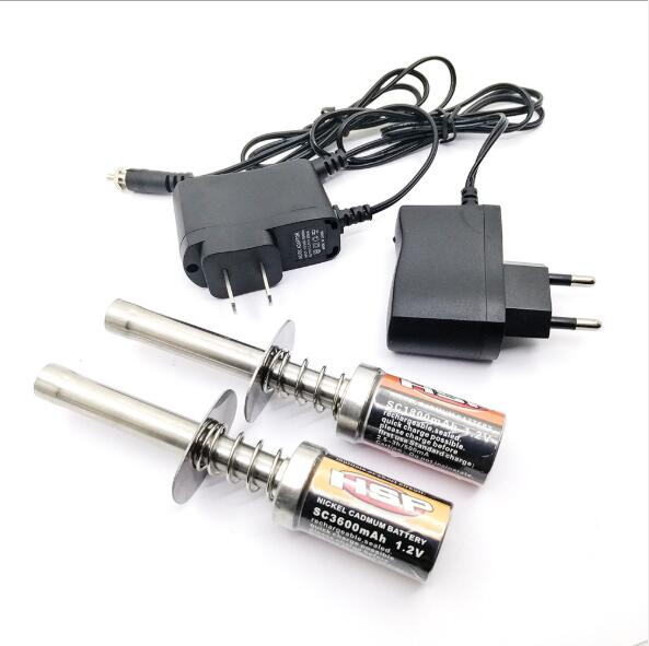 HSP 50608/10 3600Ah 1.2V Glow Plug Igniter Suitable for RC car 1/8 1/10 HSP 80101 Rechargeable glow Igniter-not Charger