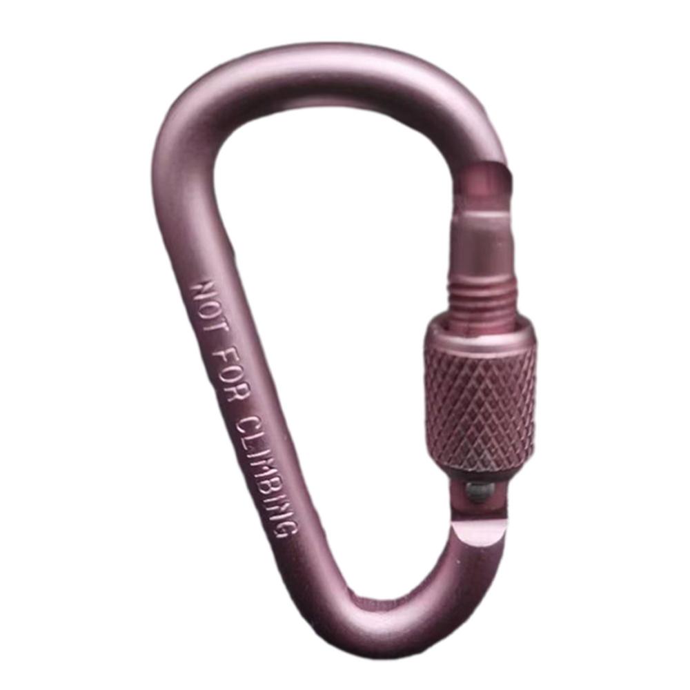 Outdoor Carabiner Climbing Travel Kit Camping Equipment Aluminum Alloy Survival Gear Outdoor Carabiner Camp Mountaineering Hook: Pink