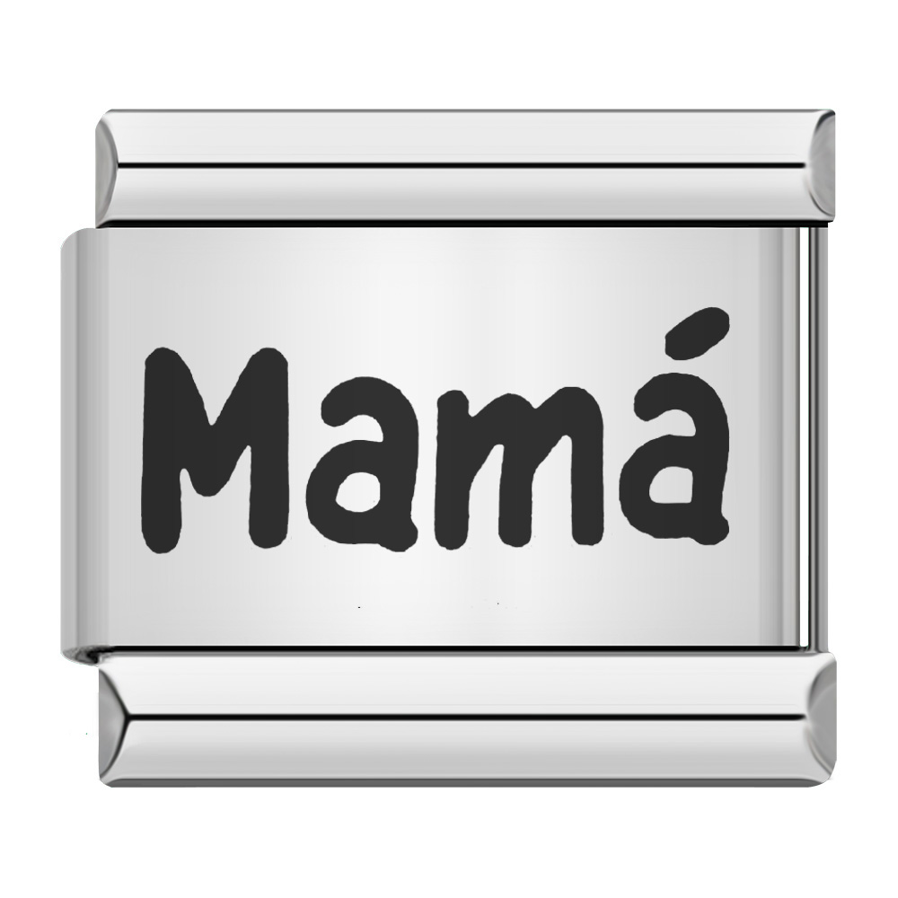 BestFriend Lovers Footprints I Love series Italian Charm Modular Links Fit 9mm Bracelets Stainless Steel Jewelry DIY Hand Making: Vermeil