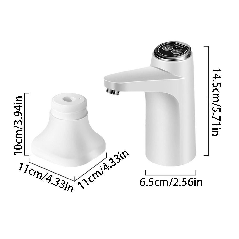 Probador de agua eléctrico de poco ruido, Control de botón, bombeo más rápido, dispensador de agua automático, portátil, recargable por USB