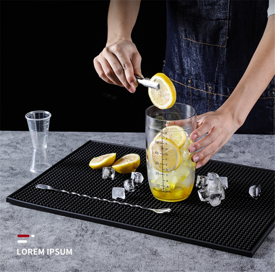 OEM service soft eco-friendly silicone PVC rubber bar mat