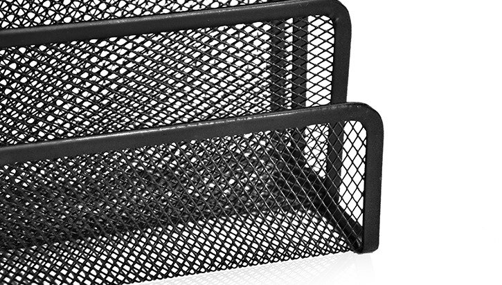 hotel home office desk compact size letter holder, Desktop organizer has 3 compartments with graduated dividers, Desktop Sorter