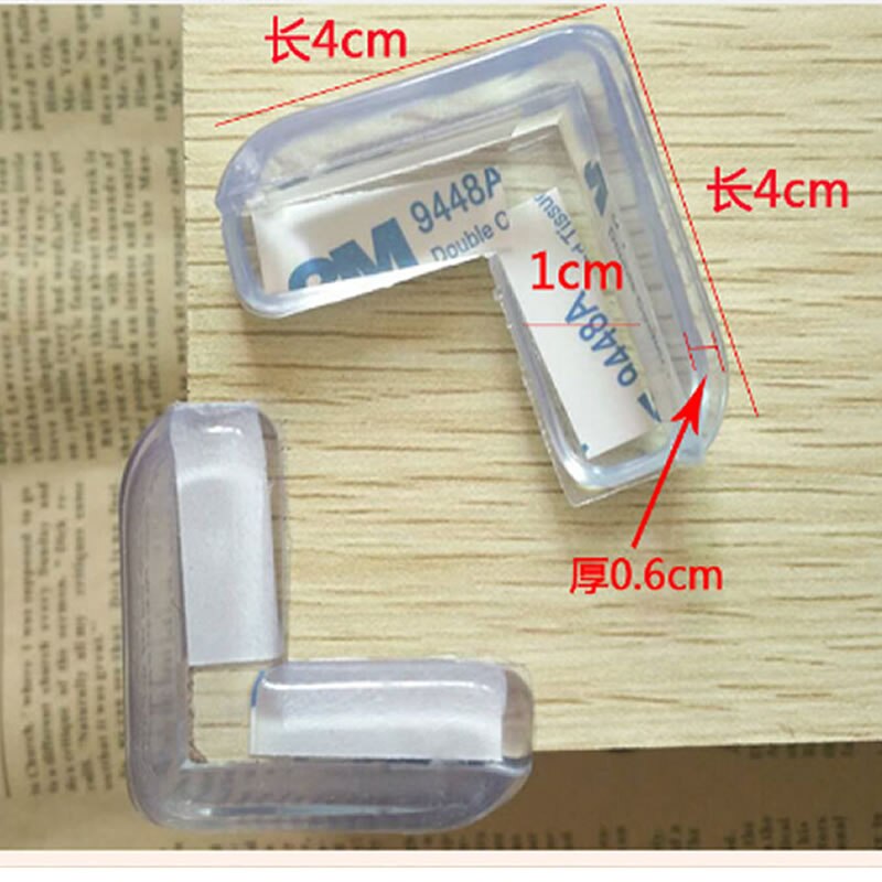 Protector de esquina para bebé, vidrio Protector de PVC, ángulo de protección transparente, parachoques de seguridad para niños: Straight Angle 12pcs