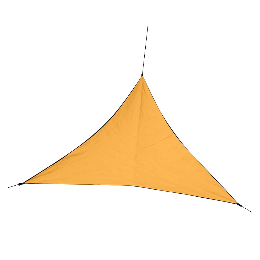 Toldo 4M refugio sombrilla Patio piscina Camping toldo parasol vela triángulo toldo triángulo playa sombra tela UV resistente sombra vela: Yellow