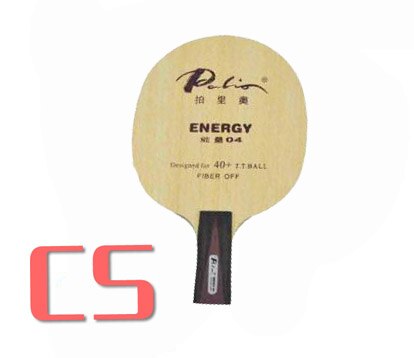 Palio ENERGY04 ENERGY 04 ENERGY 04 ENERGY-04 hoja de tenis de mesa de madera + 2 fibras, para raqueta de ping pong: CS  short handle
