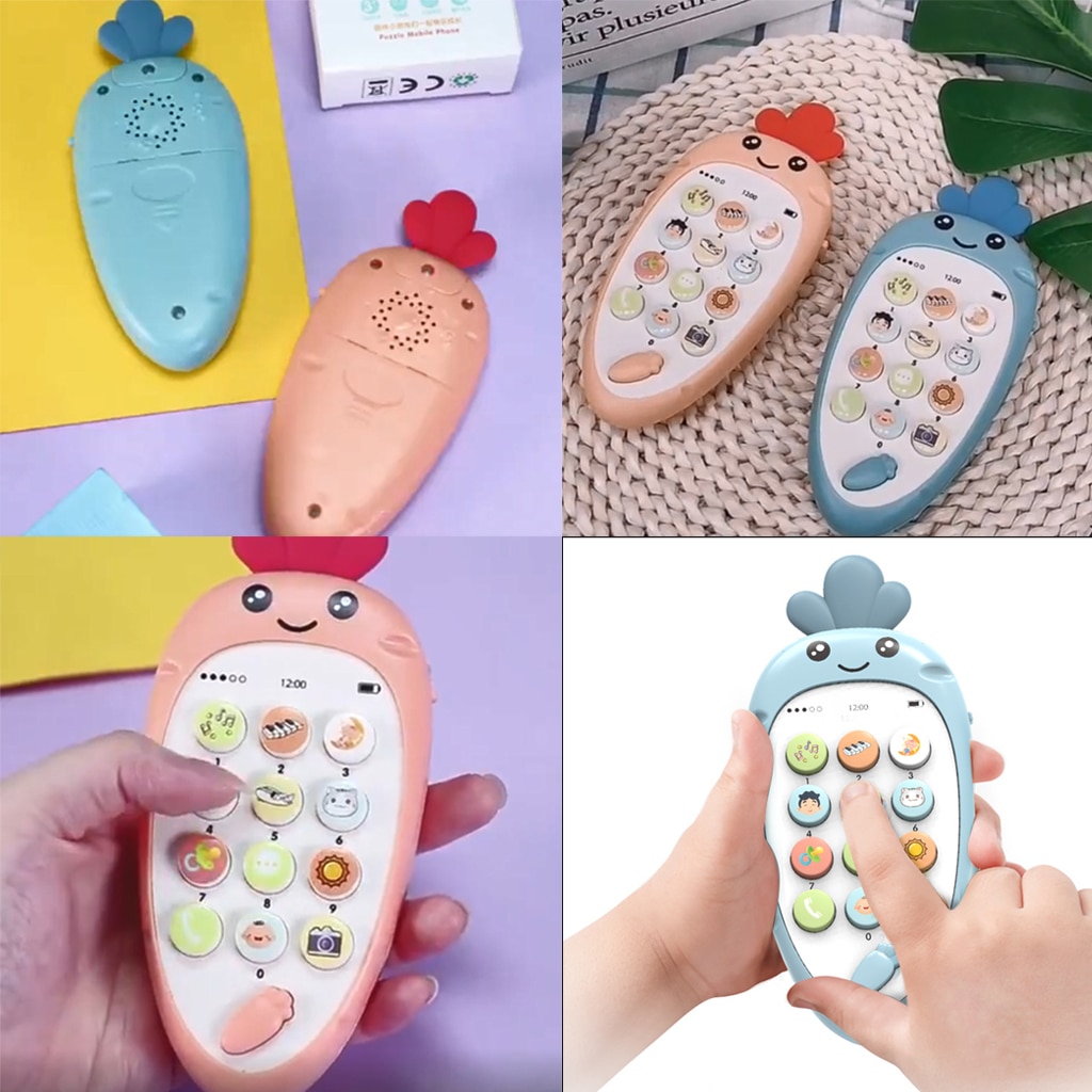 Simulerede telefoner baby spædbarn musikalske mobiltelefoner børn telefonbørn