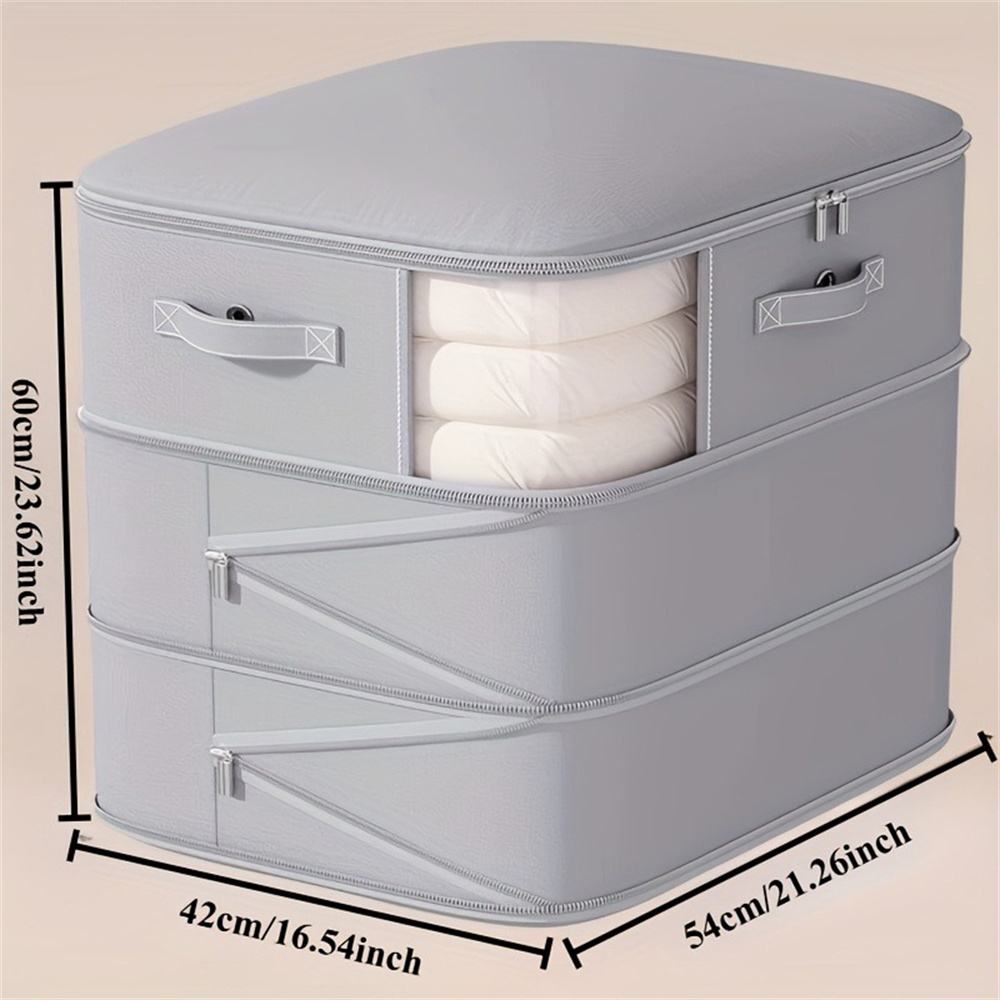 Compression Dustproof Organizer Storage Bag Large Capacity Moisture-proof Clothes Quilt Moving Bag Self Compression Organizer