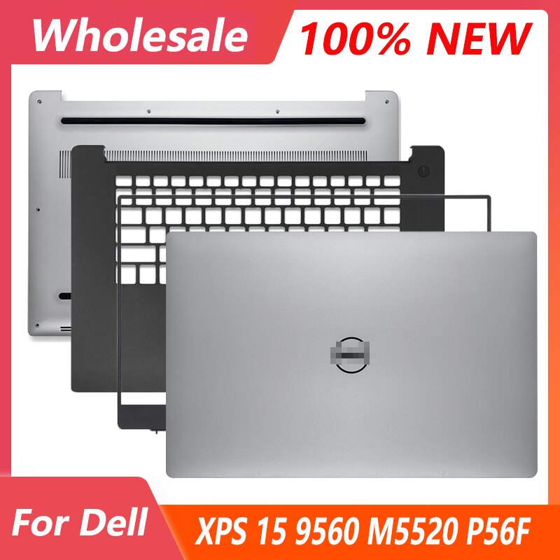 For Dell XPS 15 9560 Precision Laptop LCD Back Cover/Frame/Hinges/Palmrest Upper Top Case/Bottom Cover J83X5 0J83X5 15.6