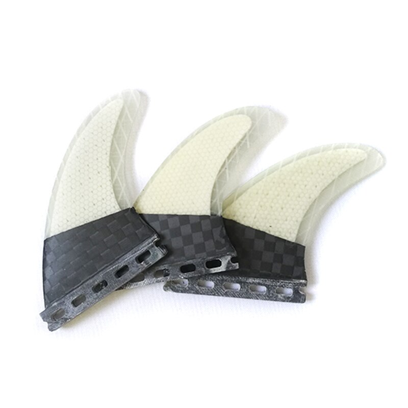 Good Honeycomb FCS/FCS 2 Surfboard Fins Future Fins Tabla De Surf Plastics Thruster Tri Fins Carbon Bodyboard Surf Fins: Future White 1