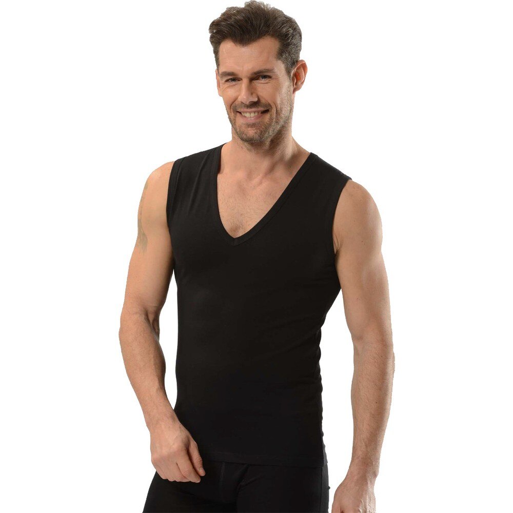 Jiber men&#39;s V-neck Lycra sleeveless Athl 3 Pack package -117