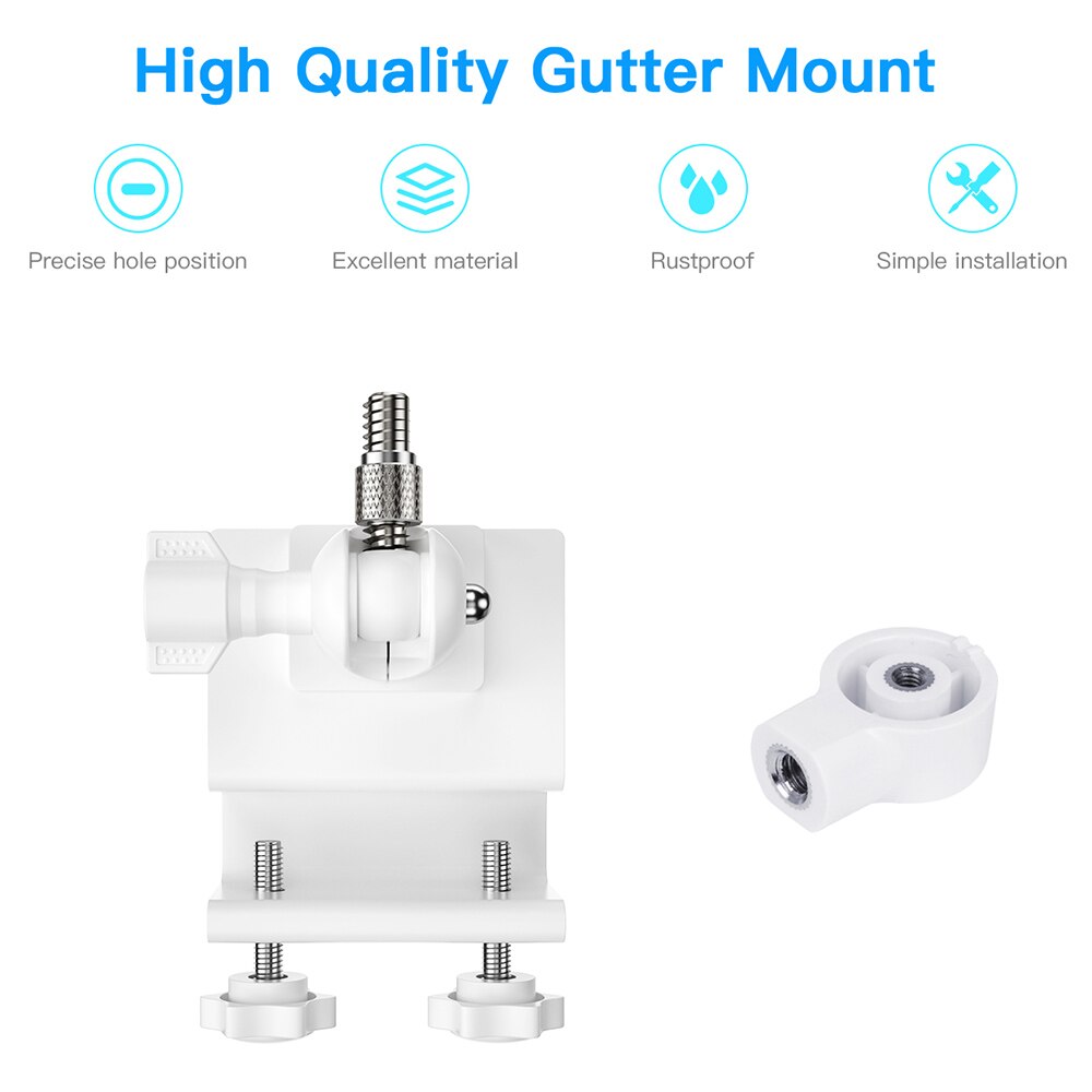 Weatherproof Gutter Mount BEAMS LED Light Adapter Compatible with Mr. Beams LED & Next Generation LED Spotlight Netbright