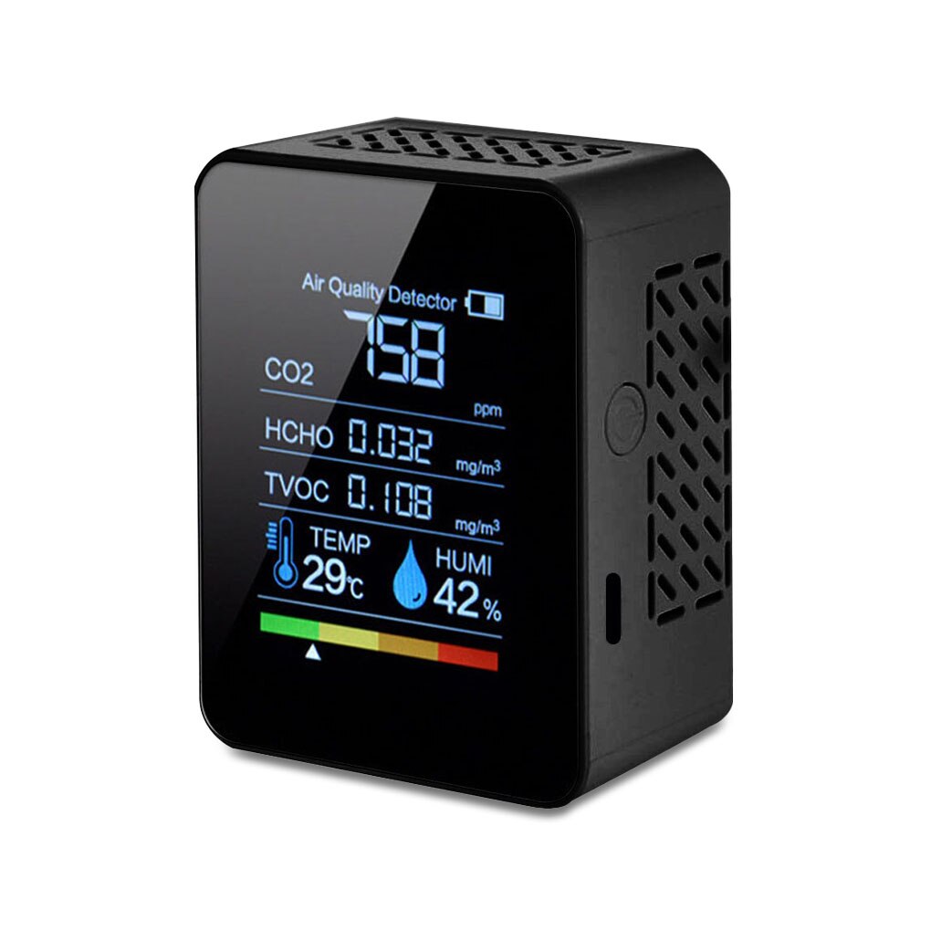 Temperature Tester Digital Display Rechargeable Air Detector Testing Fast Measure Meter Thermometer for Warehouse: 01