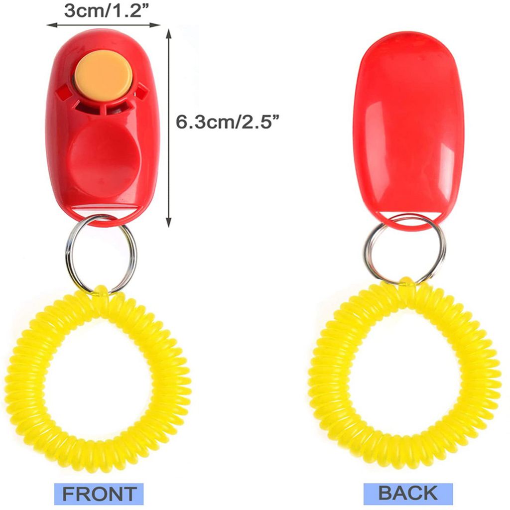 Mini Clicker pour chien de , jouets d'entraînement pour animaux de compagnie, accessoires d'obéissance, son avec dragonne