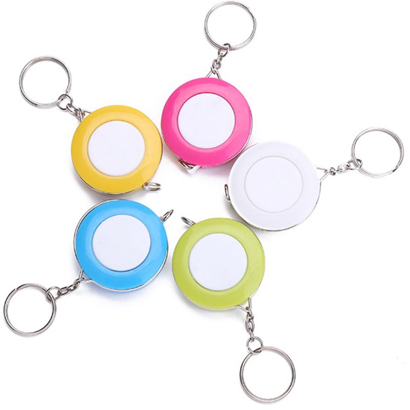 Portable Retractable Ruler Centimeter/inch Tape Measure Mini Keychain Ruler B85C