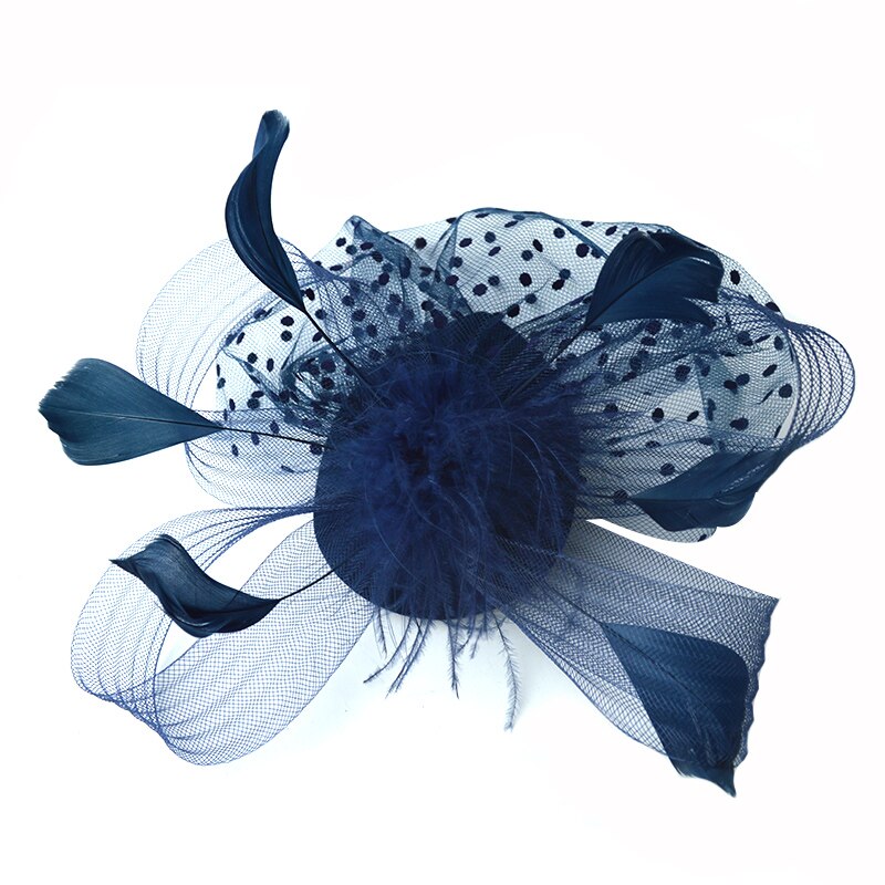 Gorro tocado para novia ropa de cabeza nueva dulce mujer Departamento sombrero invierno adulto señora sombreros B-7791: Azul