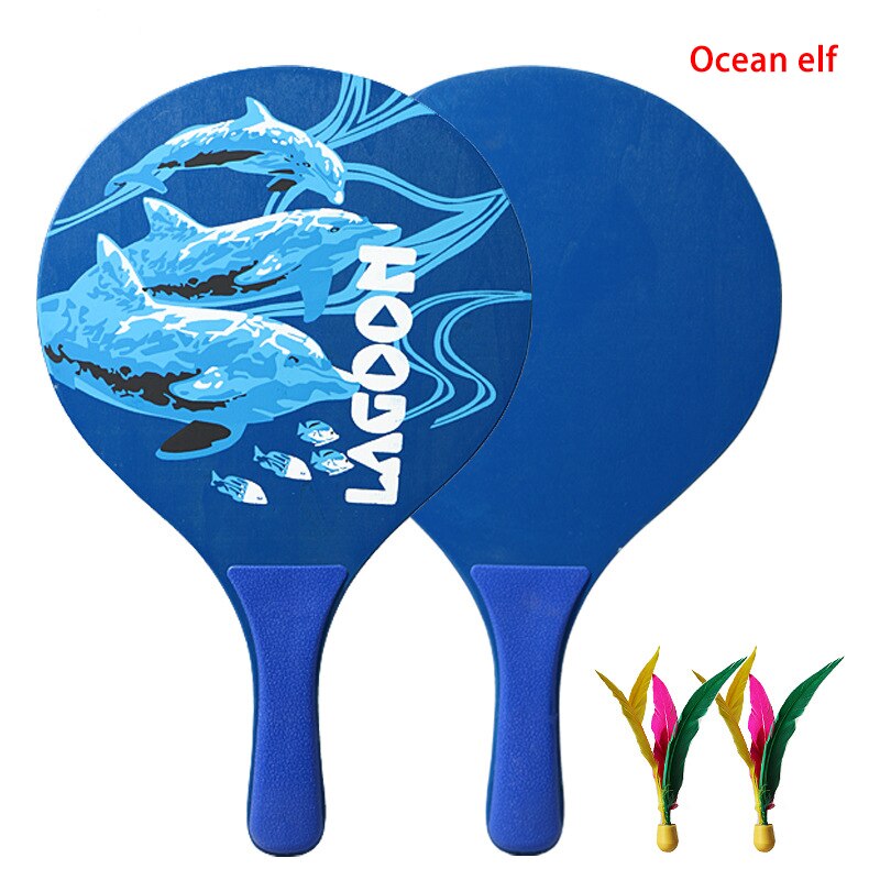 Bræt badmintonketcher strandketsjer syv lags højkvalitets poppeltræ bordtennisketsjer: Ocean alf