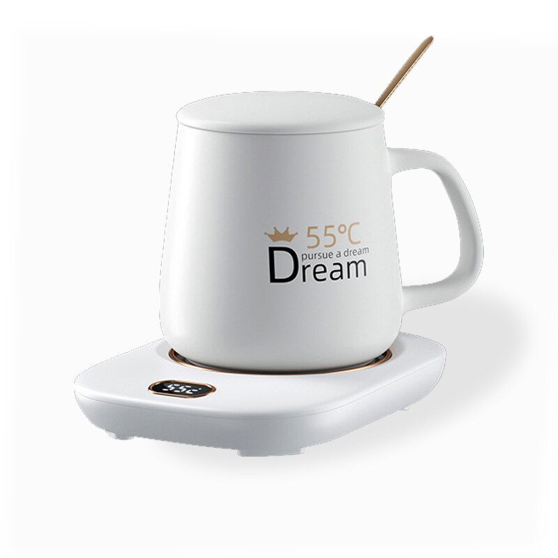 Smart Coffee Mug Cup Warmer Heating Coasters USB Charging Milk Tea Water Constant-temperatures Mug Set For Home Heating Mugs Pad