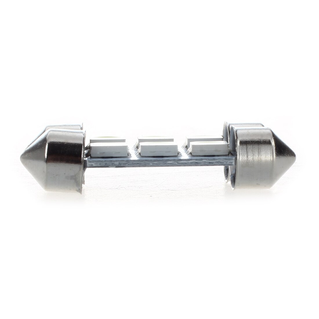 2x c5w 3 ledet smd 5050 34mm xenon hvit pære tallerken skyttel festonger kuppel taklampe billys