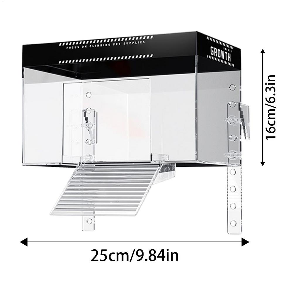 Basking Dock for Turtle Tank Turtle Basking Area Over Tank Ramp Dock Reptile Resting Land Aquatic Terrapin Enclosure Cage: Chocolate