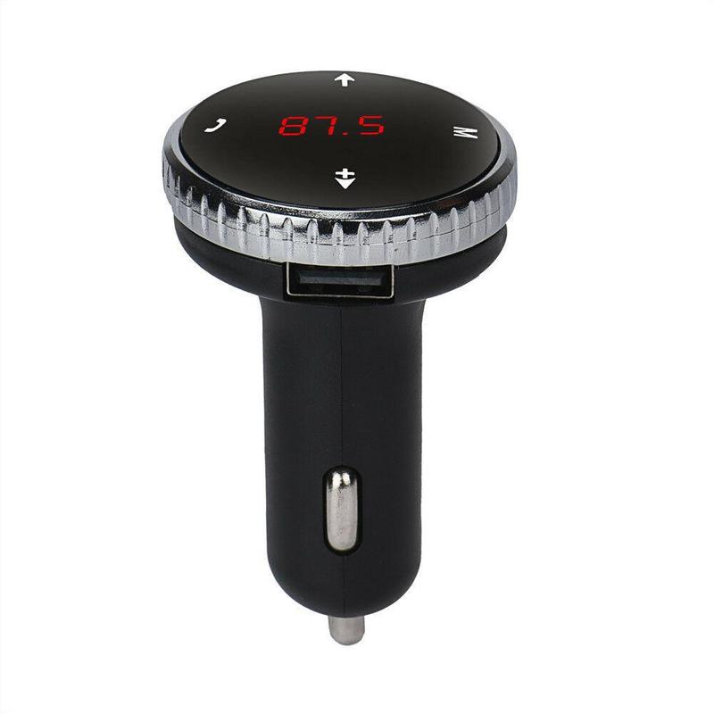 1pcs Portable Bluetooth Handsfree Car Kit FM Transmitter Wireless Car Modulator Adapter Receiver Bluetooth Audio Player Car F9C2
