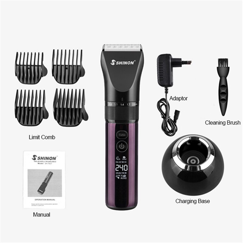 SH7627 tondeuse professionnelle ABS barbier électrique sans fil tondeuse à cheveux coupe de cheveux pour hommes coupe de cheveux Machine: Default Title