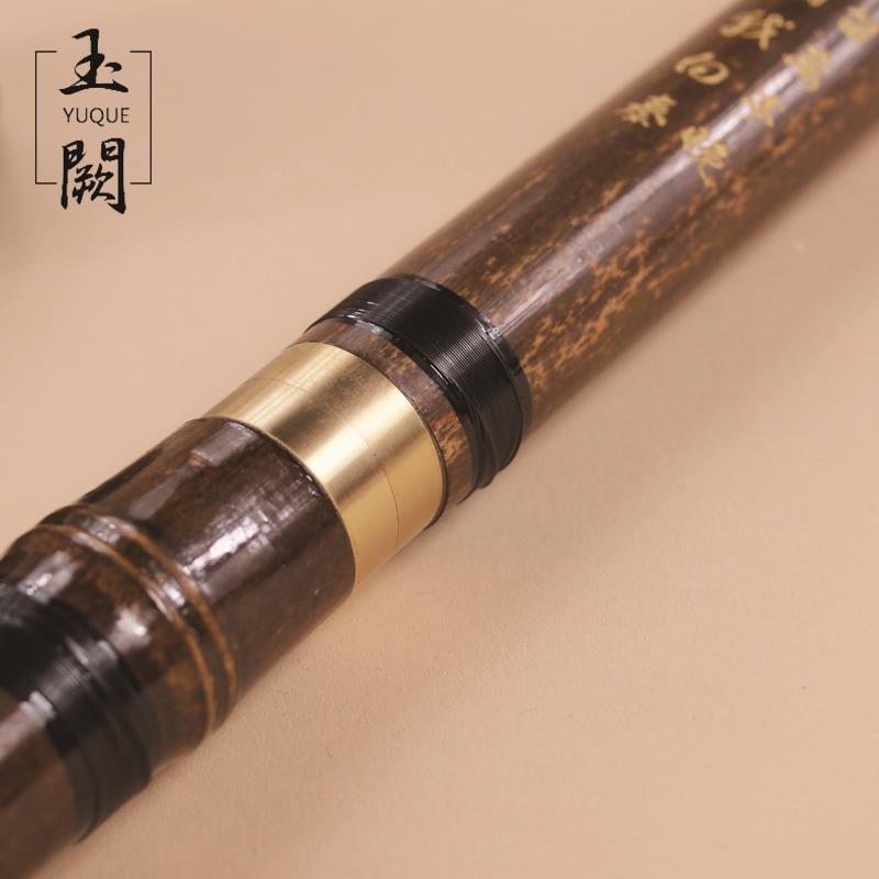 YUQUE Chinese Vertical Bamboo Flute / XIAO Detachable Transverse Bamboo Flute Musical Instruments Key of G, F (Two Section)