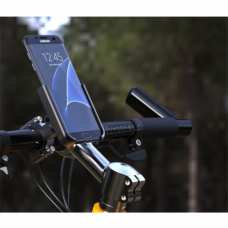 Aluminium Fiets Telefoon Houder Motorcycle Fietsstuur Mount Voor 4-7 &quot;Smart Phone Gps 20-30mm Motor Accessoires