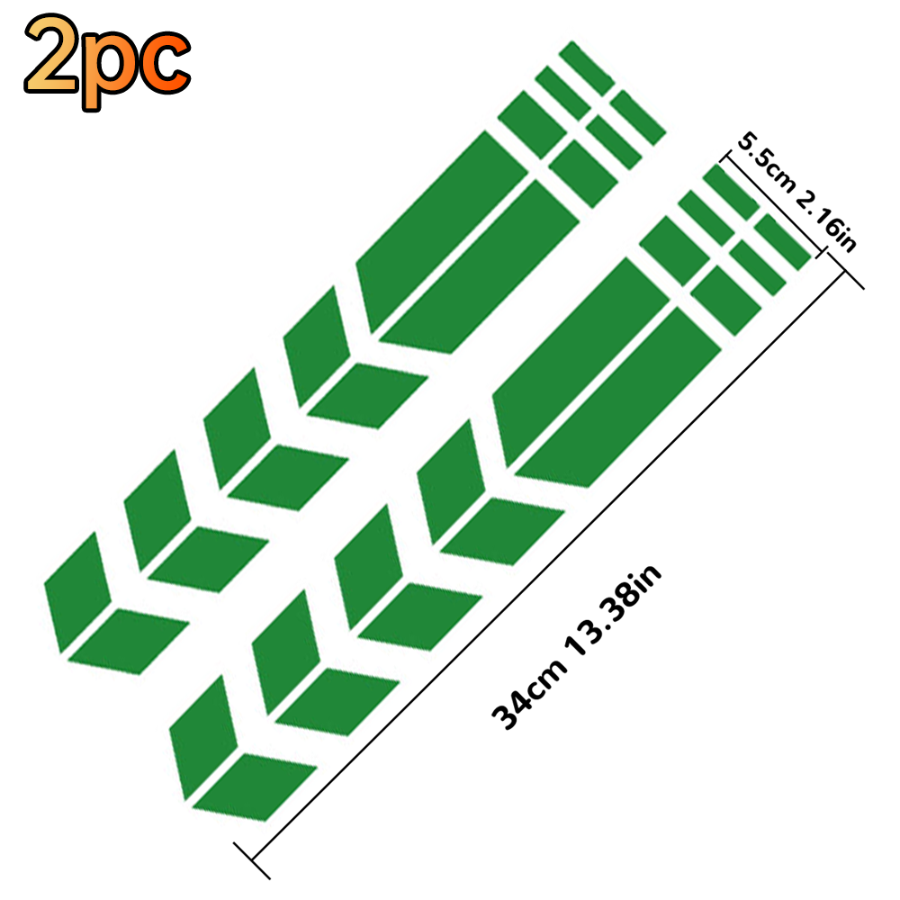 Adesivo moto universale con frecce, pasta Flash, impermeabile, resistente all'olio, adesivo riflettente, nastro moto, adesivo: Avorio