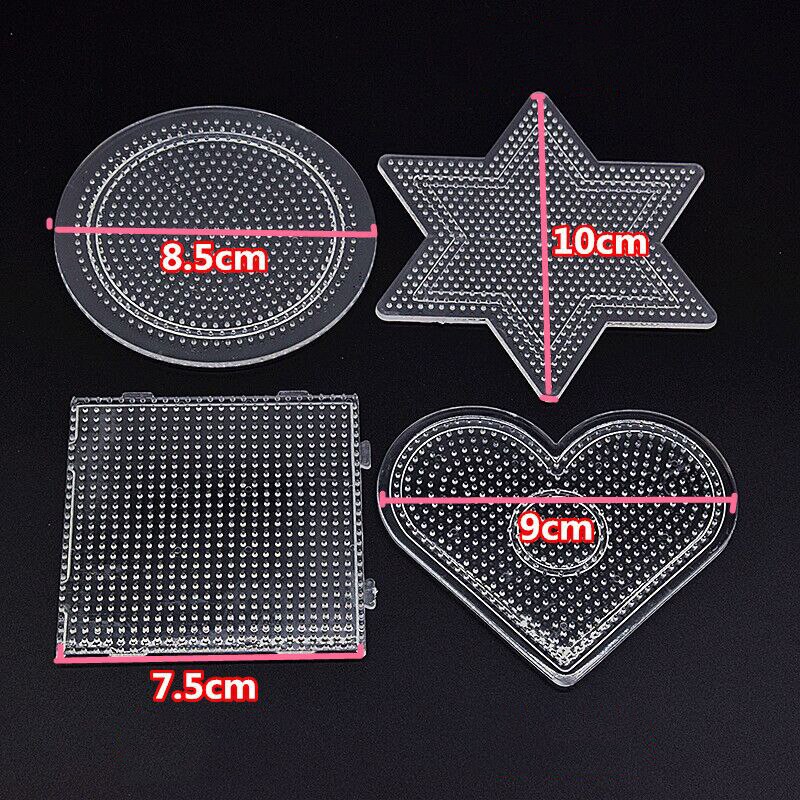 4 Stks/set 2.6Mm Mini Hama Kralen Pegboard Template Board Educatief Diy Maken Materiaal Board Perer/Zekering Kralen