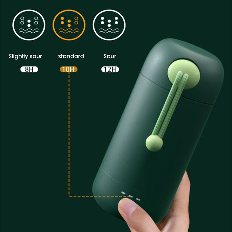 ZK35 Mini Yoghurt Maker Huishoudelijke Diy Automatische Yoghurt Maker Yoghurt Gereedschap Keukenapparatuur Roestvrij Staal 3 Versnelling Aanpassing