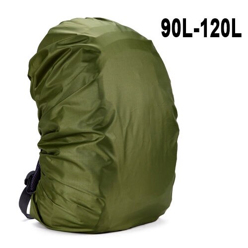 Mochila con cubierta para lluvia de 35L, 100L, 120L, bolsa impermeable para polvo, senderismo, Camping, bolsas militares grandes 90L 95L 110L, cubierta para lluvia xa41a: Color rojo