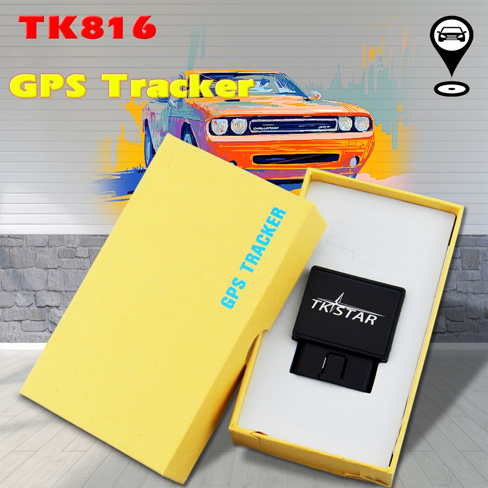 Tracking Device TK816 Interface For Vehicle GPS GPRS GSM Real Time Monitor Locator Over-speed Alarm With Free Platform