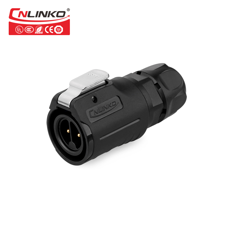 Cnlinko M16 2 Pin Plastic Waterproof Connector for LED Display LED Screen IP67 Connector 10A Power Plug & Socket Connector: Plug
