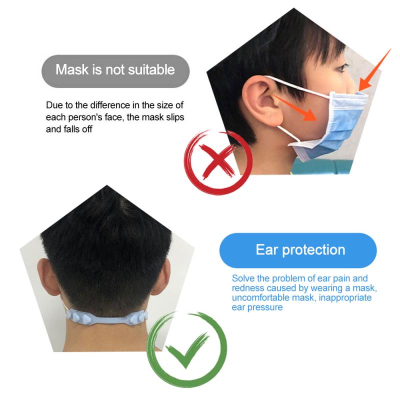 1Pc Gesicht Maske Ohr Saver Nicht-slip Maske Haken Einstellbare Maske Hängen Schnalle Erweiterung Strap Maske Zubehör