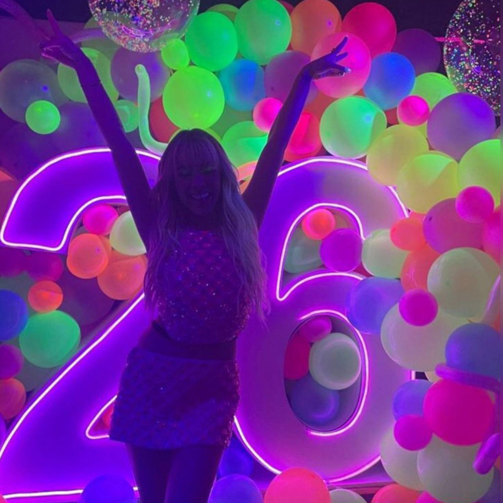 20/50Pcs Neon Happy Birthday Balloons 10inch UV Glow Balloons Blacklight Latex Globos Kids Baby Shower Birthday Party Decoration