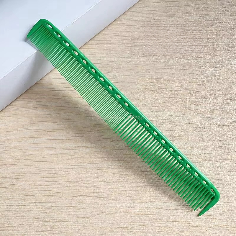 Peine de corte de pelo japonés de doble cara, herramientas antiestáticas multifuncionales de resina para barbería, 21,5 cm: Rojo