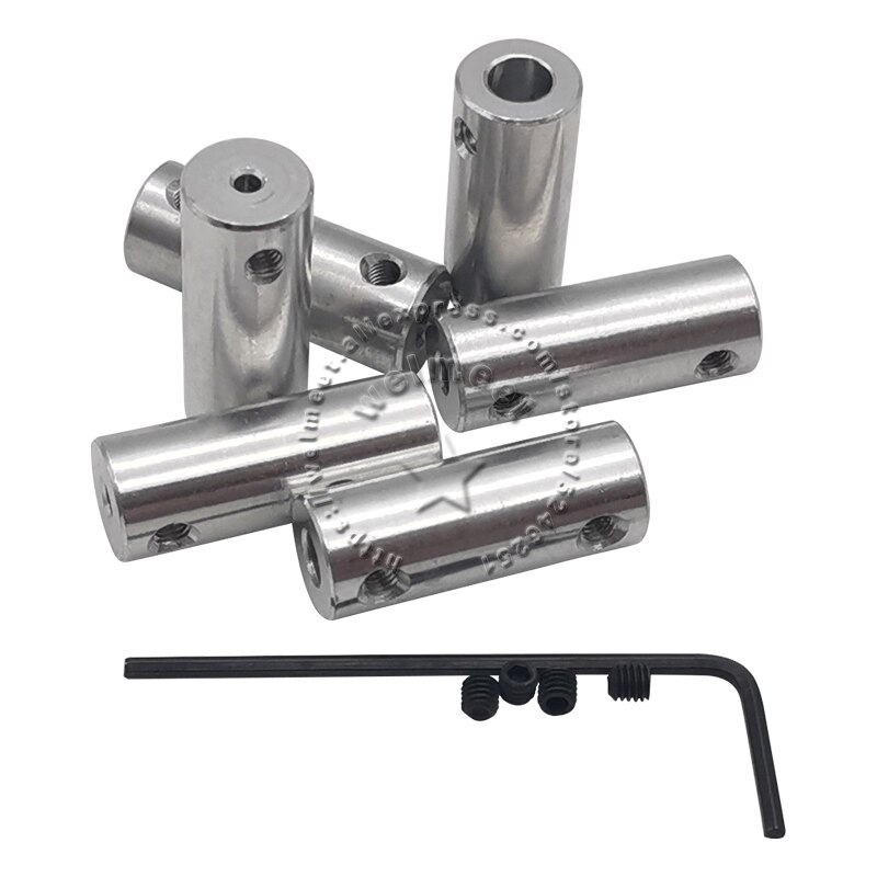 2mm/2,3mm/3,17mm/4mm/5mm/6mm Welle Starre Kupplung koppler Motor Anschluss Hülse Buchse Für Auto Schiff Modell