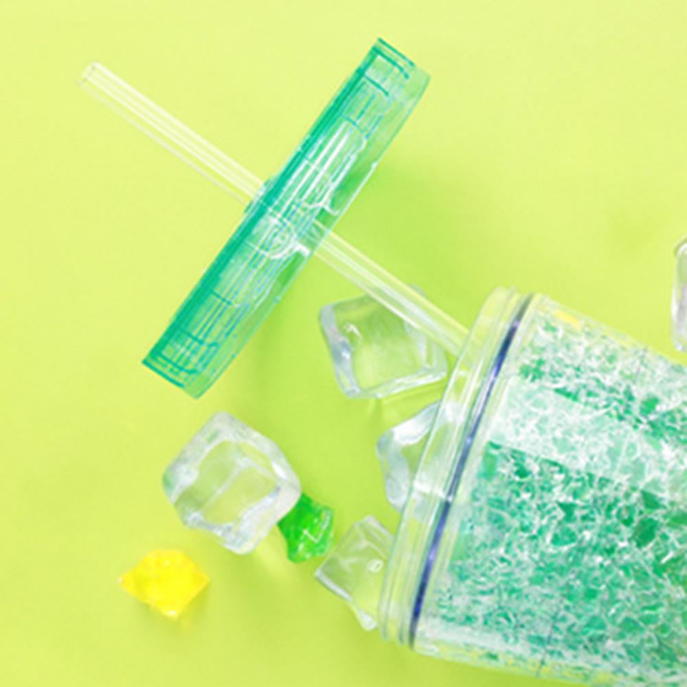 410ml Double-walled Color-change Ice Cup Nice-looking Large Capacity Healthy Cold Drinks Iced Coffee Plastic Cup for Summer