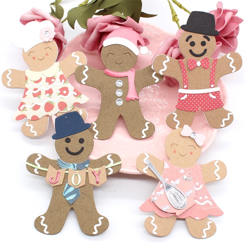 YPP CRAFT Gingerbread Man Metal Cutting Dies Stencils for DIY Scrapbooking/photo album Decorative Embossing DIY Paper Cards